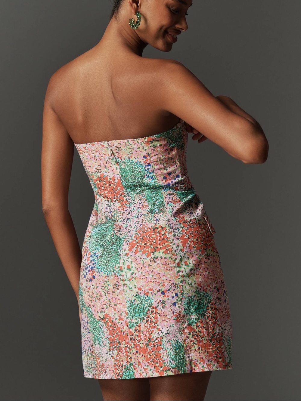 Maeve Strapless Blazer Shift Mini Dress - Picture 4 of 12